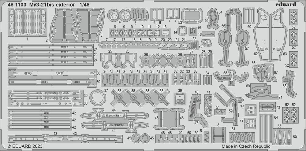 MiG-21bis exterior EDUARD