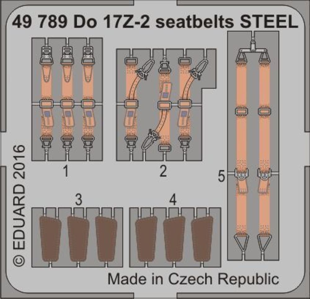 Do 17Z-2 seatbelts STEEL for ICM