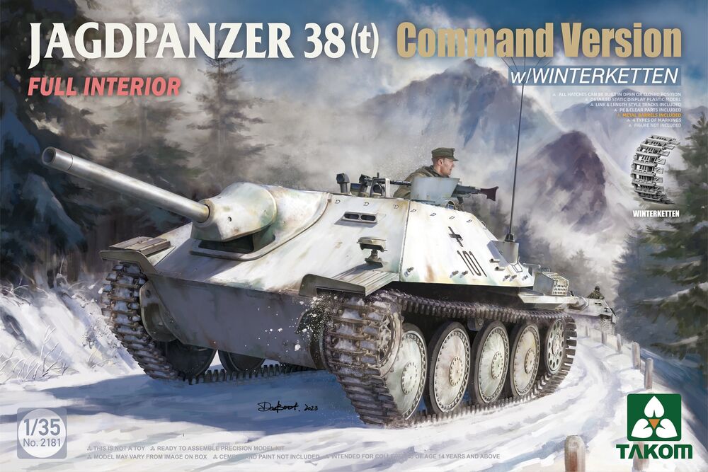 Jagdpanzer 38(t) Command Version w/ Winterketten Full Interior