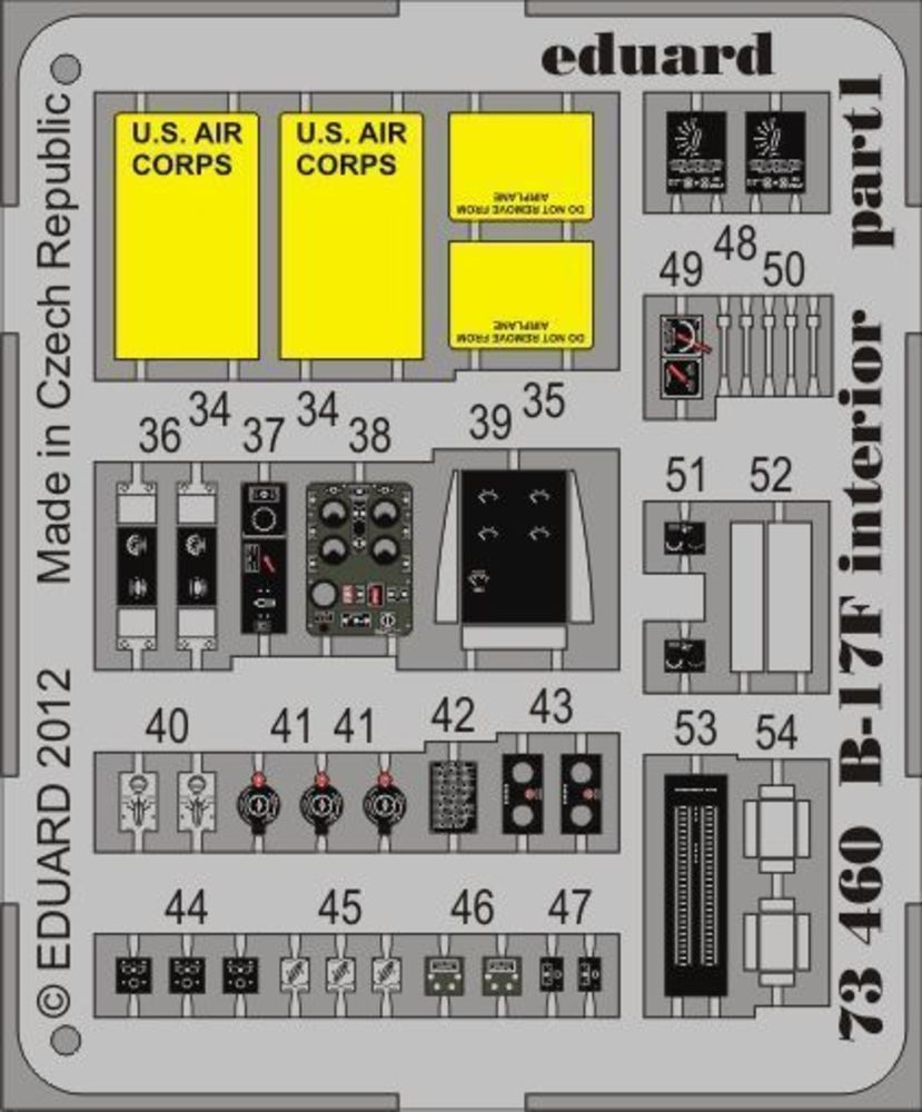 B-17F interior S.A. for Revell