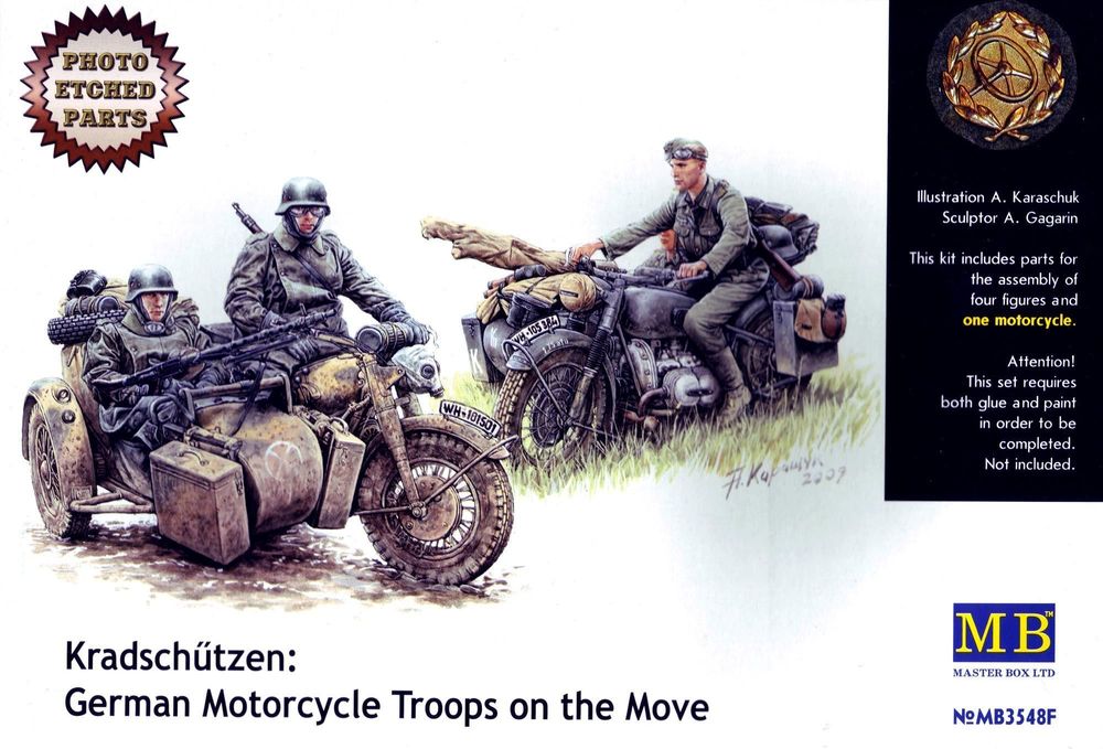 Kradschutzen: Ger. motorcycle troops