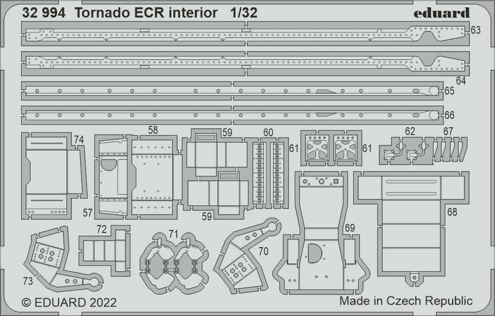 Tornado ECR interior for ITALERI