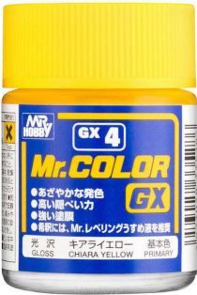 Mr Hobby -Gunze Mr. Color GX (18 ml) Chiara Yellow