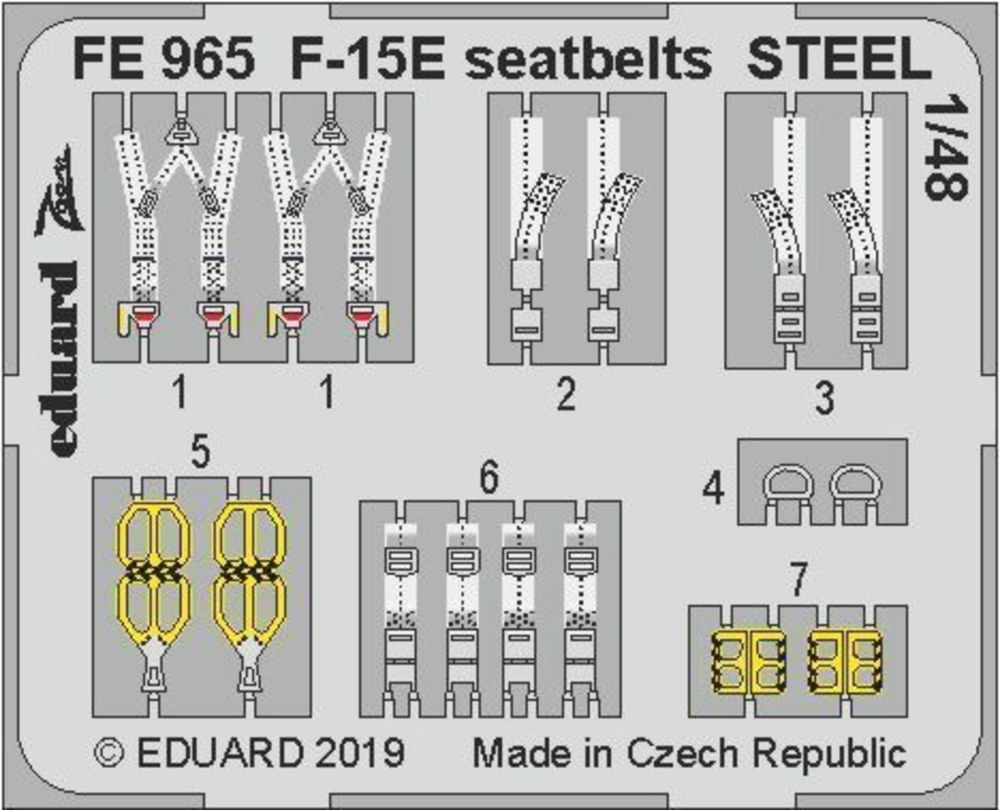 F-15E seatbelts STEEL f.Great Wall Hobby