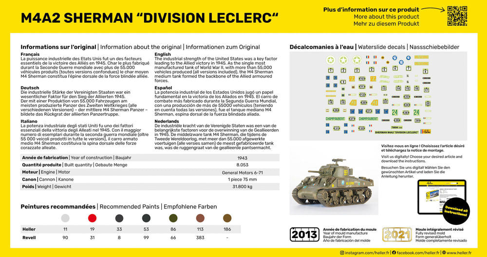 STARTER KIT M4A2 Sherman Division Leclerc