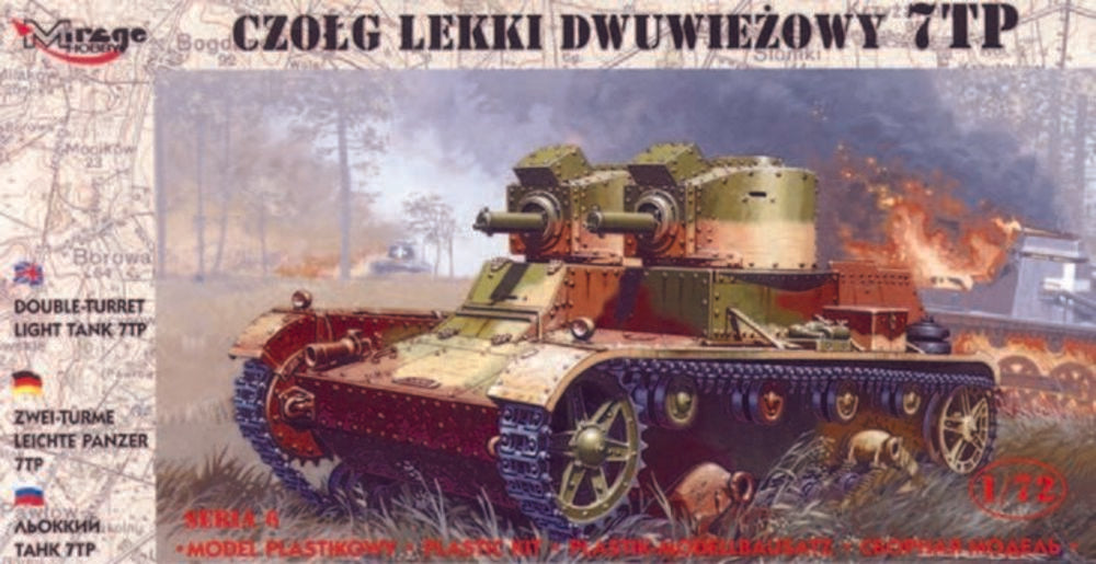 Leichter Panzer 7 TP mit Zwillingsturm