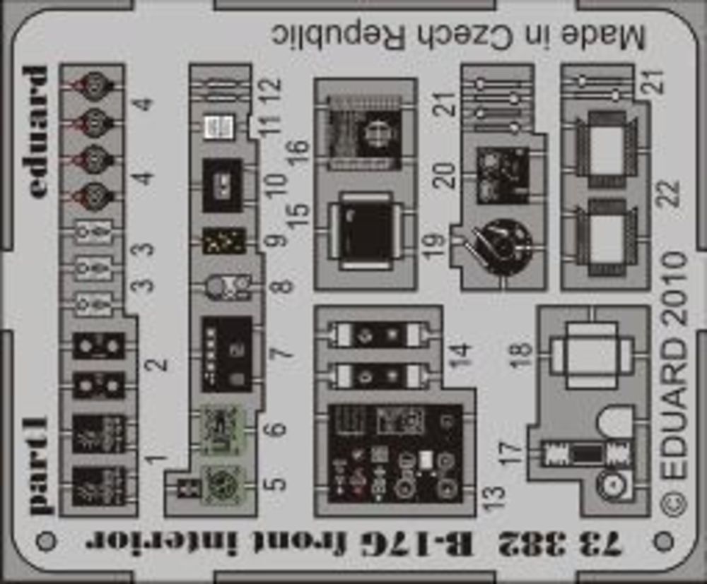 B-17G front interior for Revell