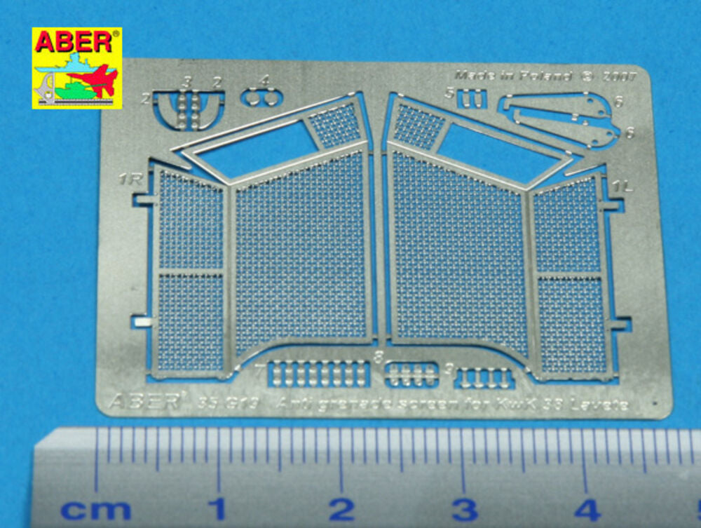 Antigranate screen for KwK 38 Lavete