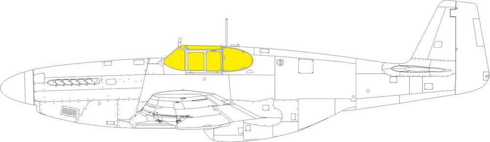 P-51B/C framed canopy 1/48