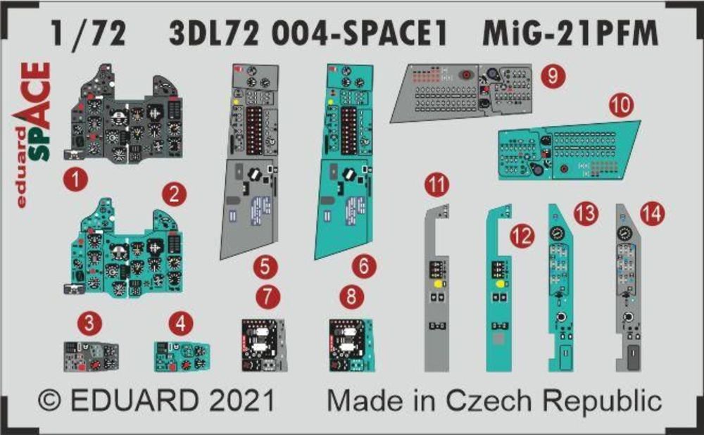 MiG-21PFM SPACE 1/72 for EDUARD