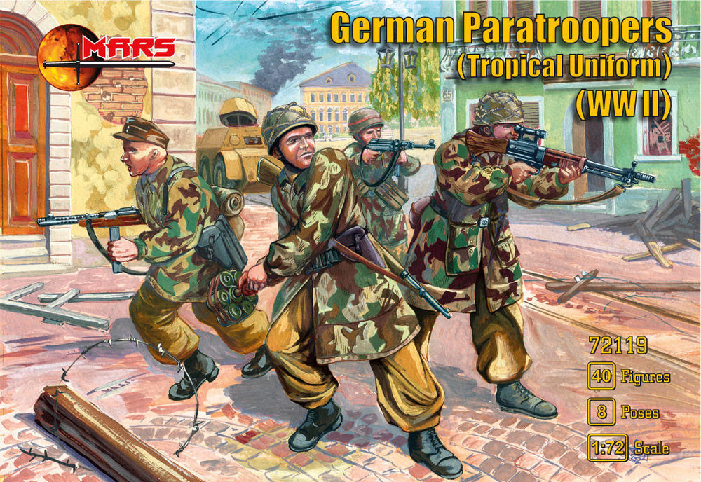 WWII German paratroopers (Tropical uniform)