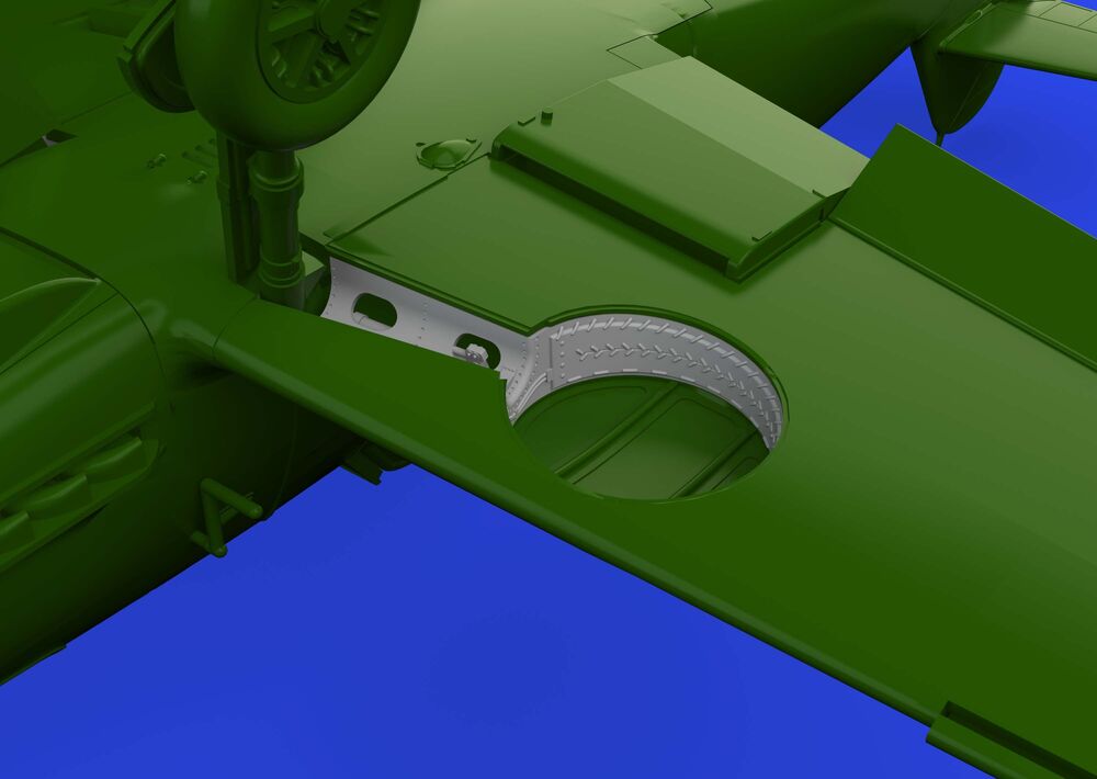 Bf 109F wheel bays rounded PRINT 1/72 EDUARD