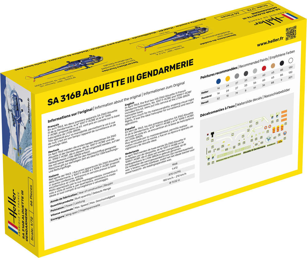 STARTER KIT SA 316 Alouette III Gendarmerie