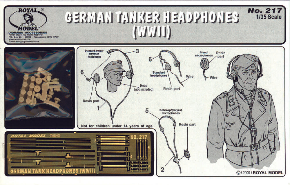 German tanker with head phones - WWII