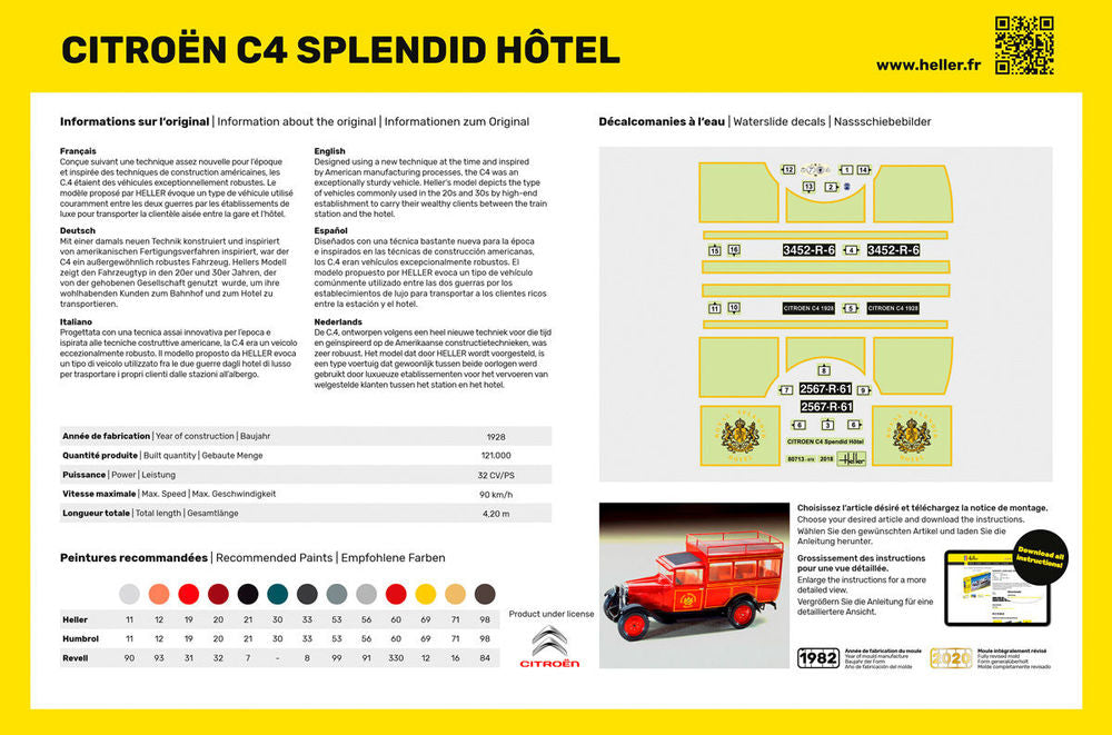 STARTER KIT Citroen C4 Splendid Hotel