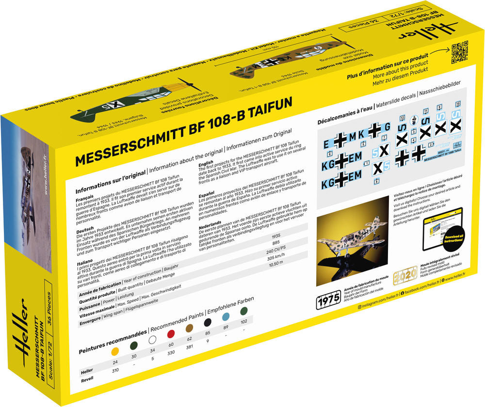 STARTER KIT Messerschmitt Bf 108 B Taifun