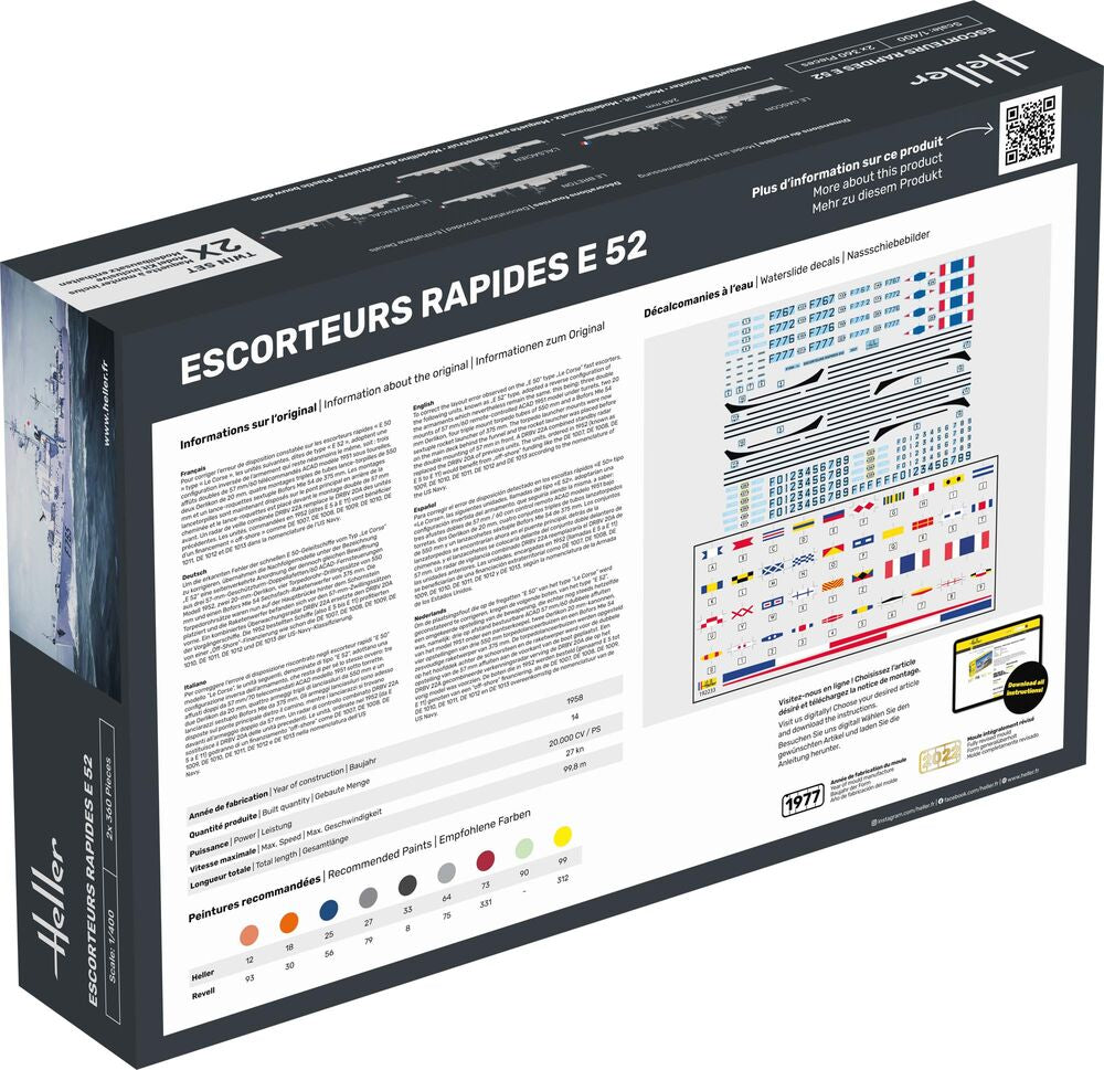 STARTER KIT Escorteurs Rapides E 52 Collection Historique