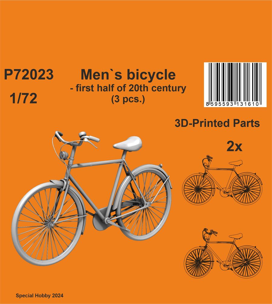 Men`s bicycle - first half of 20th century (3 pcs.)