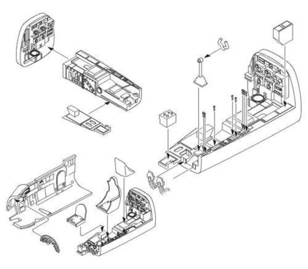 Junkers Ju 88A interior set for Revell