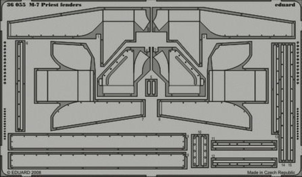 M-7 Priest fenders f��r Academy Bausatz