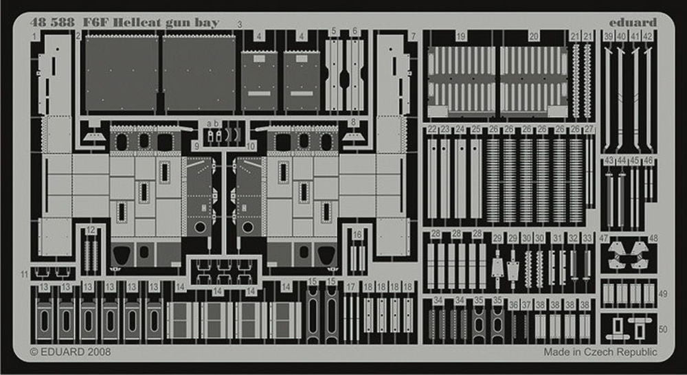 F6F Hellcat gun bay f��r Eduard Bausatz