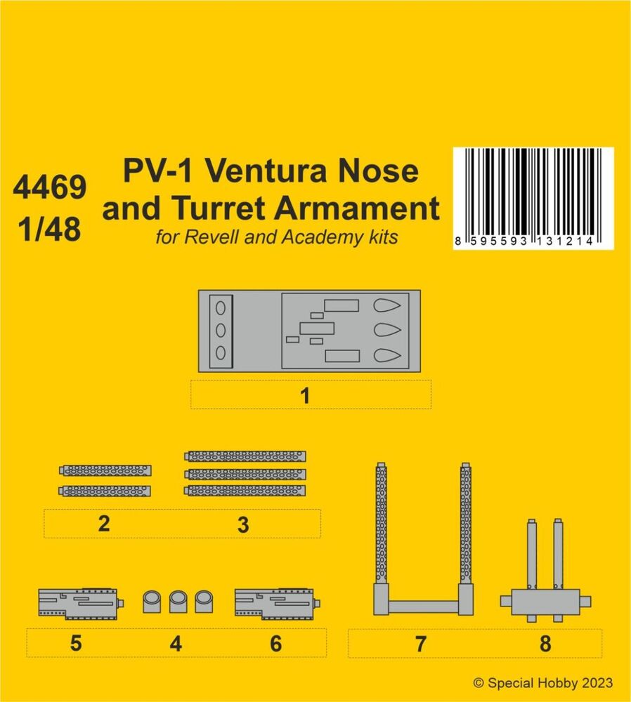 PV-1 Ventura Nose and Turret Armament 1/48