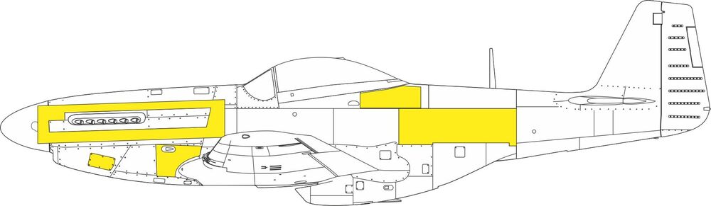 P-51D surface panels 1/48 EDUARD