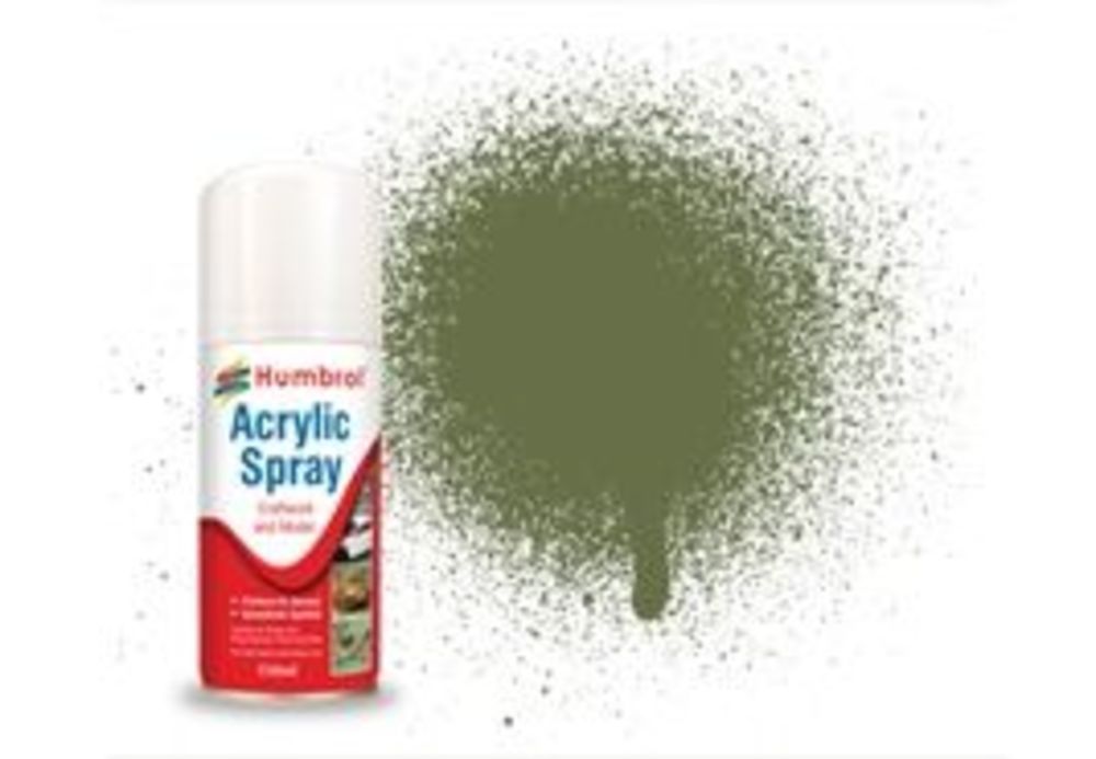 HUMBROL ACRYLIC HOBBY SPRAY 150ML No 80 Grass Green