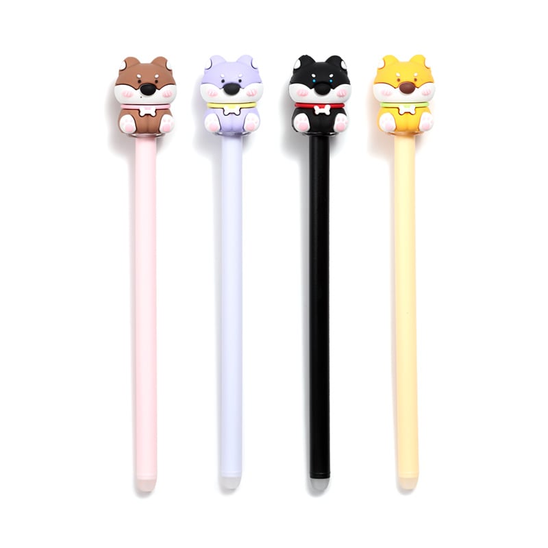 KAWAII - Puppies - Head Topper Erasable Gel Pen (Display of 36 pcs)
