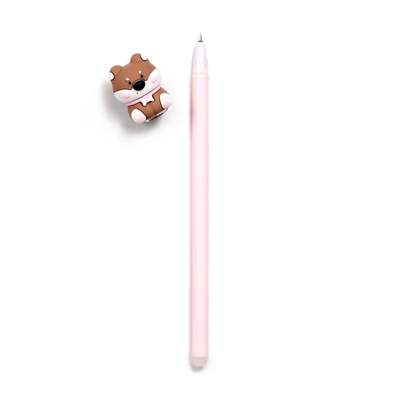 KAWAII - Puppies - Head Topper Erasable Gel Pen (Display of 36 pcs)