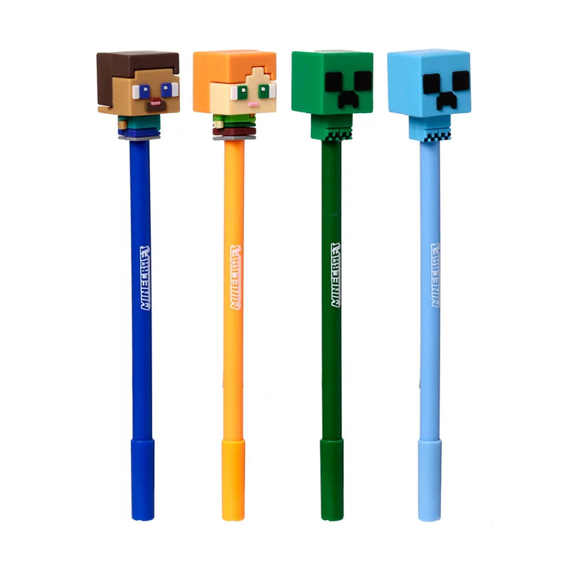 MINECRAFT - Chibi - Head Topper Erasable Gel Pen (Display of 36 pcs)
