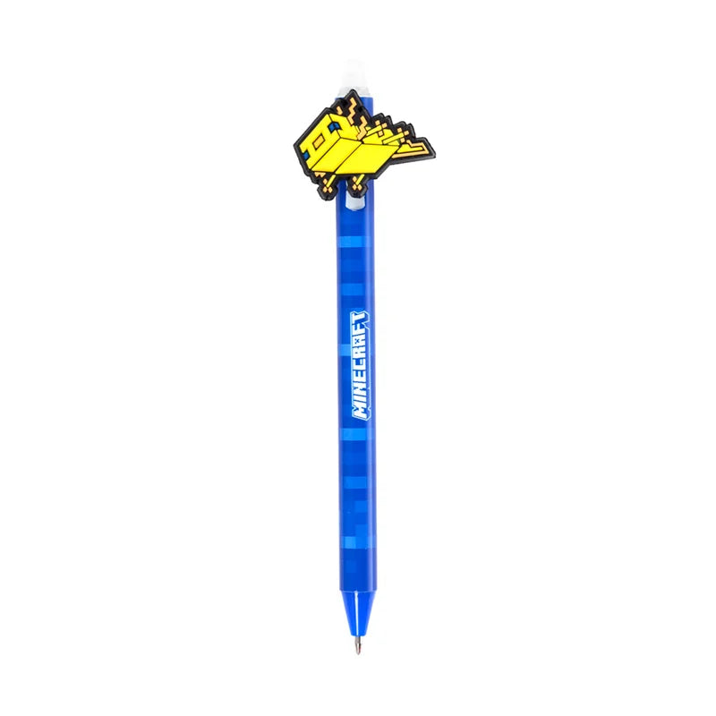 MINECRAFT - Axolotl - Head Topper Erasable Gel Pen (Display of 36 pcs)