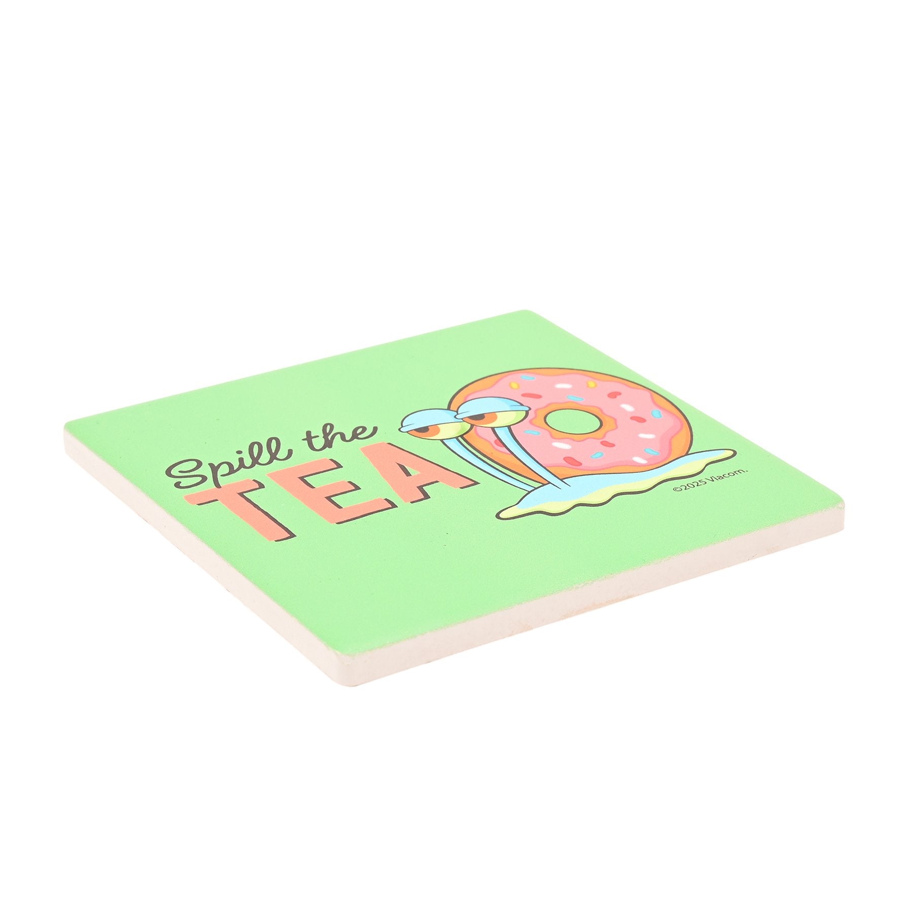 SPONGEBOB - Spill The Tea - Ceramic Square Coaster