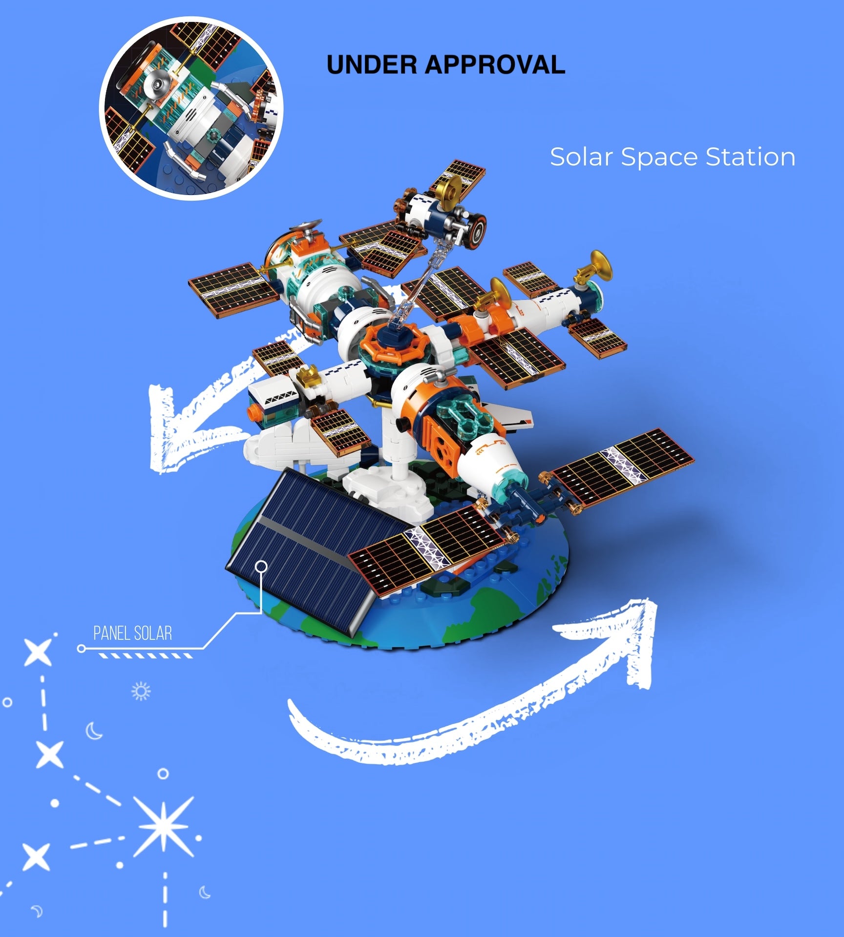 POP SERIES - Construction Kit - Solar space station  - 302pc