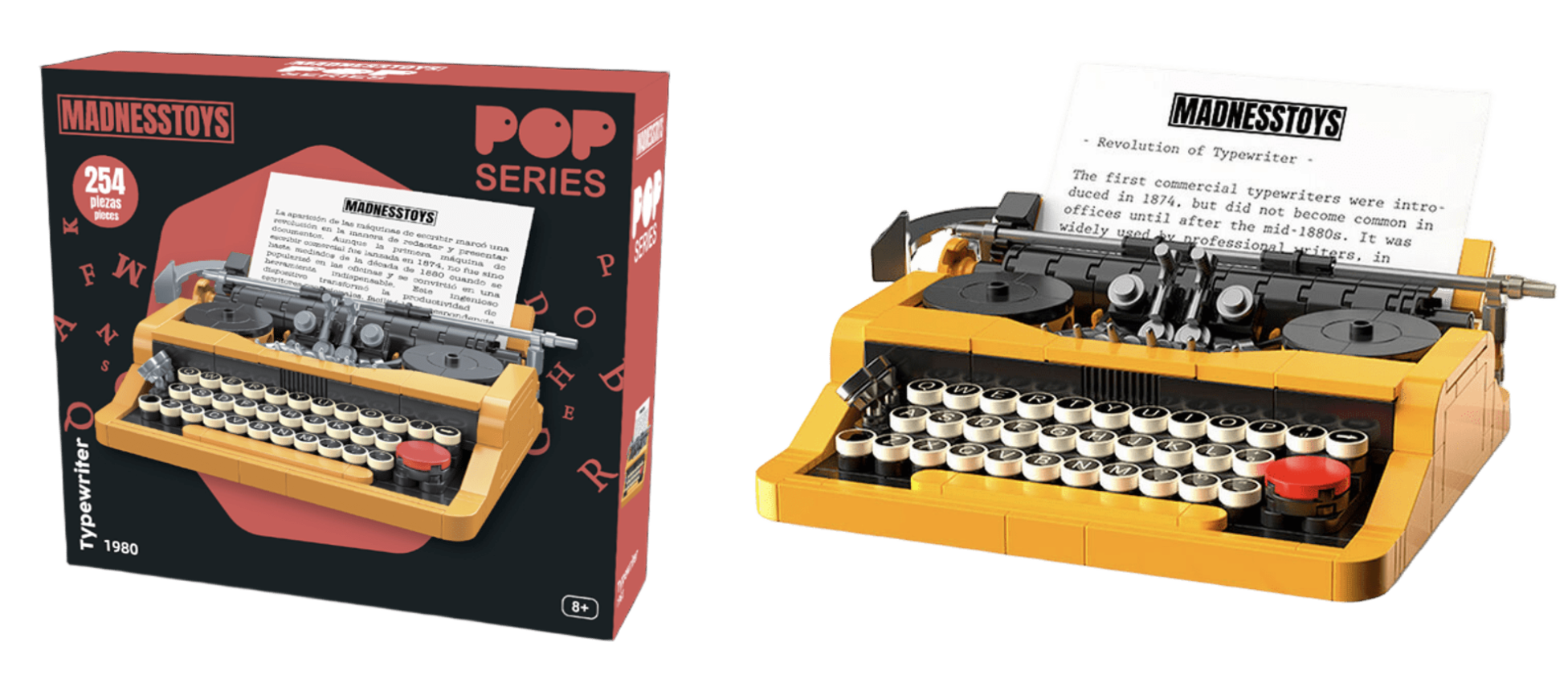 POP SERIES - Construction Kit - 1980 Typewriter - 254pc