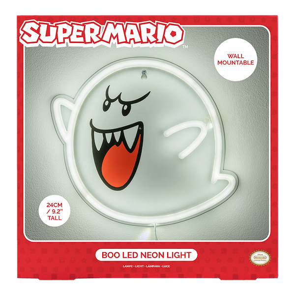SUPER MARIO - Boo - Wall Mountable LED Neon Light 25cm