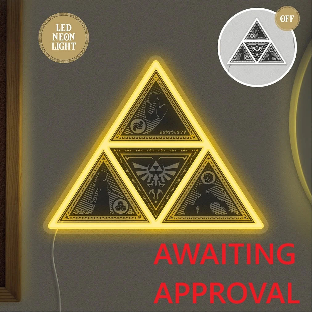THE LEGEND OF ZELDA - Triforce - Wall Mountable LED Neon Light