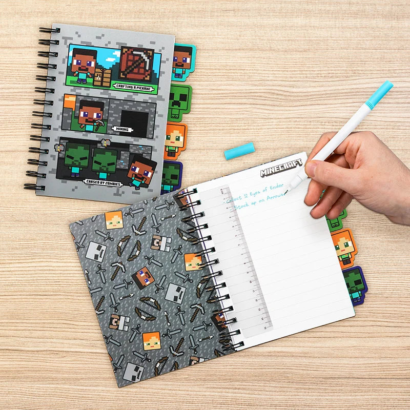 MINECRAFT - A5 Notebook with dividers