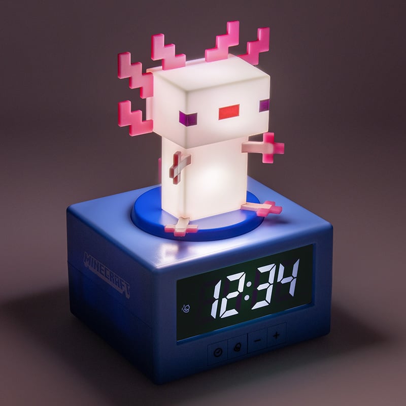 MINECRAFT - Axoloti - Icon Lamp Alarm Clock 4,7inch