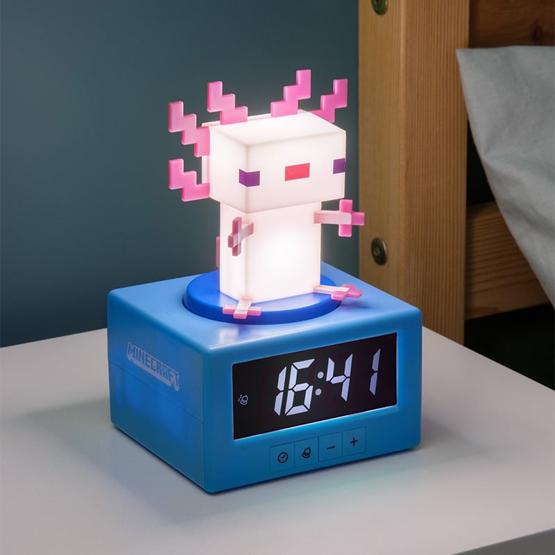 MINECRAFT - Axoloti - Icon Lamp Alarm Clock 4,7inch