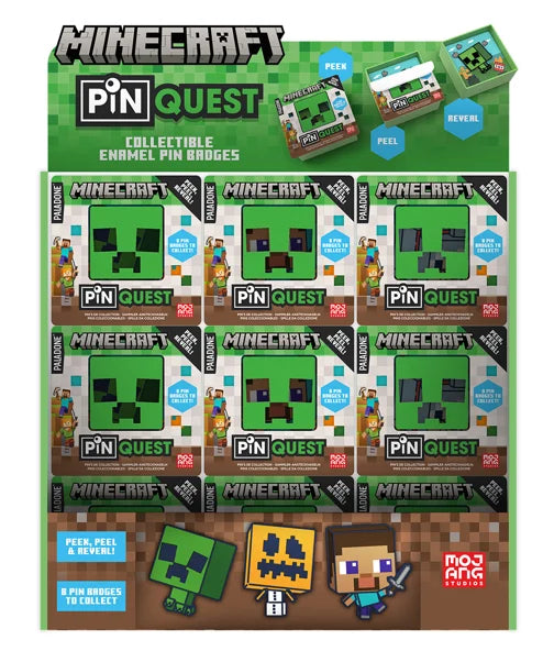 MINECRAFT - Pin Quest - Display (36pcs)