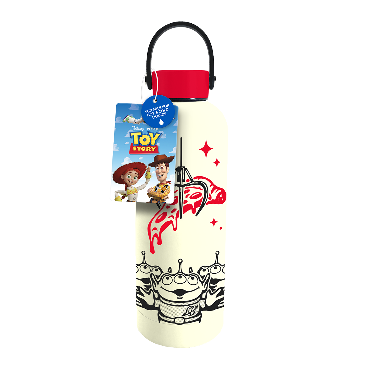 TOY STORY - Pizza Planet - Metal Water Bottle with Carry Loop - 500ml