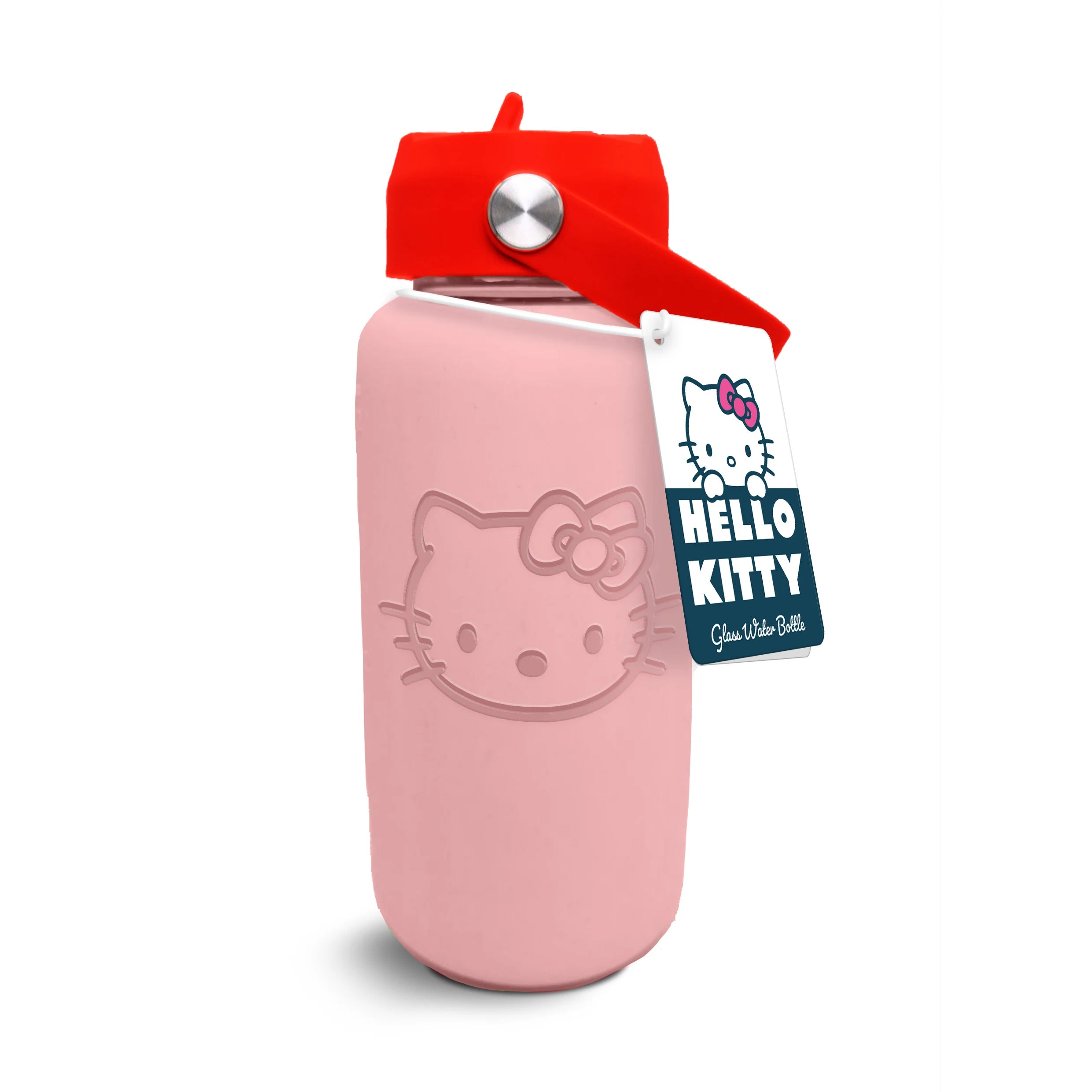 HELLO KITTY - Glass Water Bottle with Silicon Sleeve 27oz