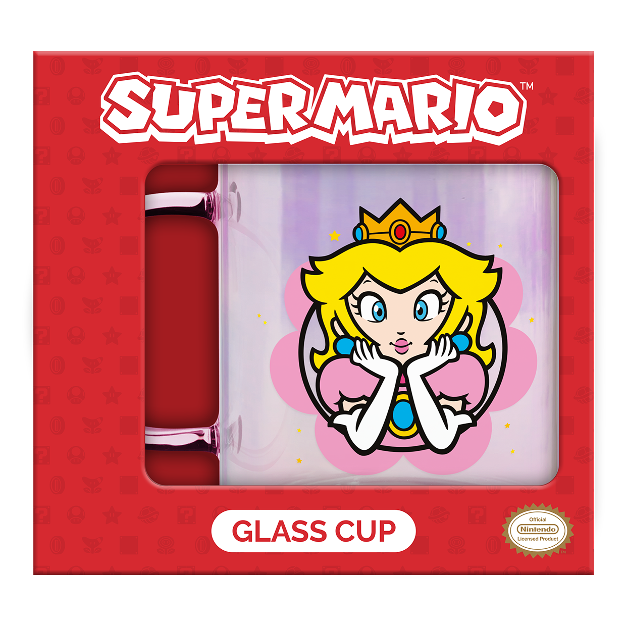 SUPER MARIO - Peach - Glass Mug 11oz