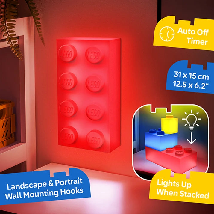 LEGO - Red brick 4x2 - brick Light 31x15cm