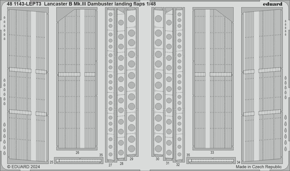 Lancaster B Mk.III Dambuster landing flaps 1/48 HKM