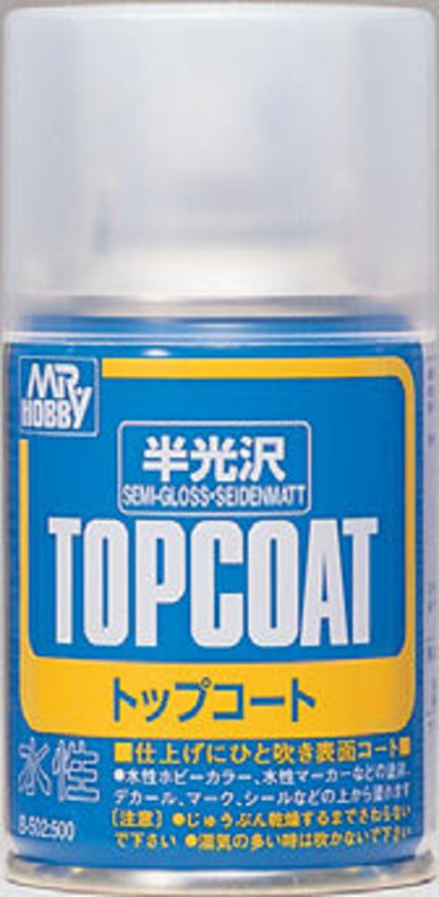 Mr Hobby -Gunze Mr. Top Coat Semi-Gloss Spray (86 ml)