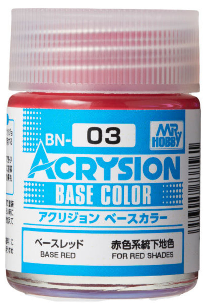 Mr Hobby -Gunze Acrysion Base Color (18 ml) Base Red