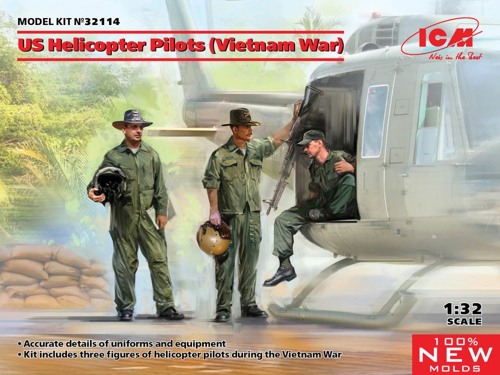 US Helicopter Pilots (Vietnam War) (100% new molds)