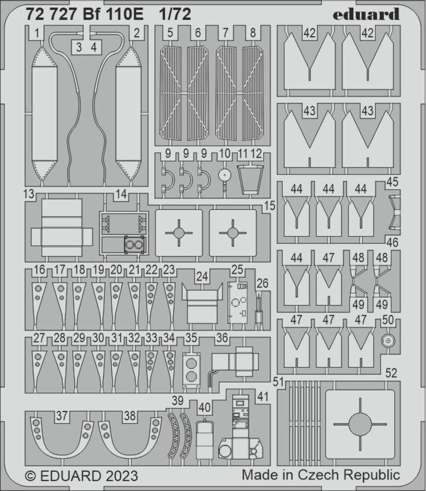 Bf 110E 1/72 for EDUARD